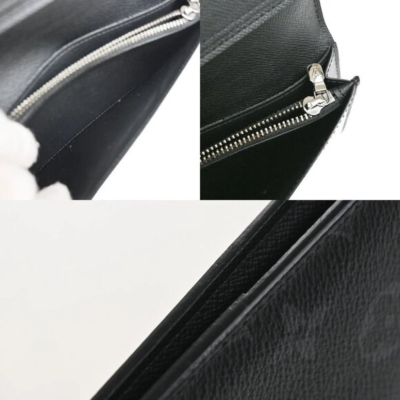 LOUIS VUITTON Portefeuille Brazza Long Wallet Monogram Eclipse BK M61697 70KP127 - Picture 9 of 15
